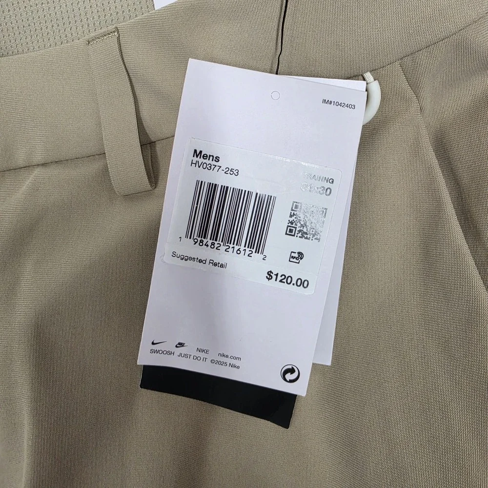 Nike 24.7 PerfectStretch Utility Pants Desert Khaki HV0377-253 Men's Size 34x30